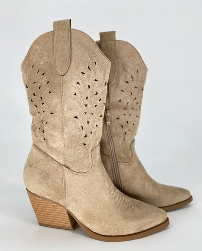 Stiefel, Cowboystiefel beige DE1166S
