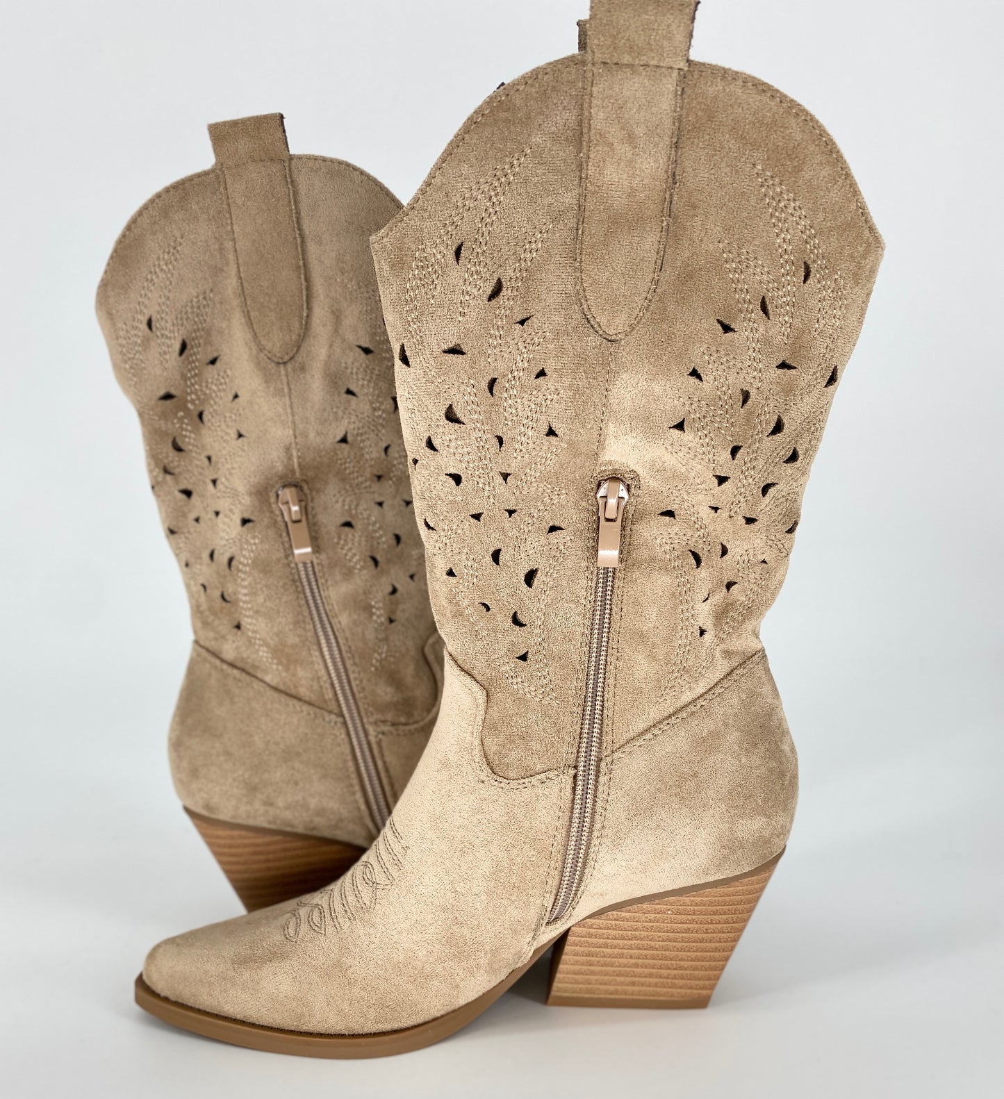 Stiefel, Cowboystiefel beige DE1166S