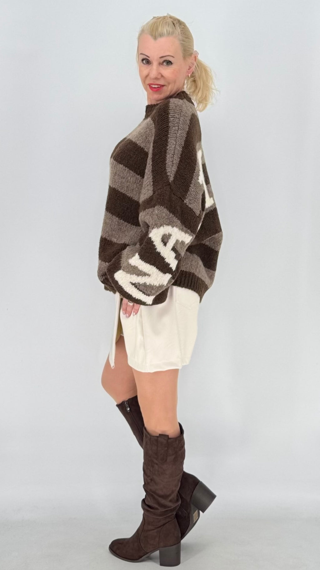 Mini-Hosenrock, Shorts, creme
