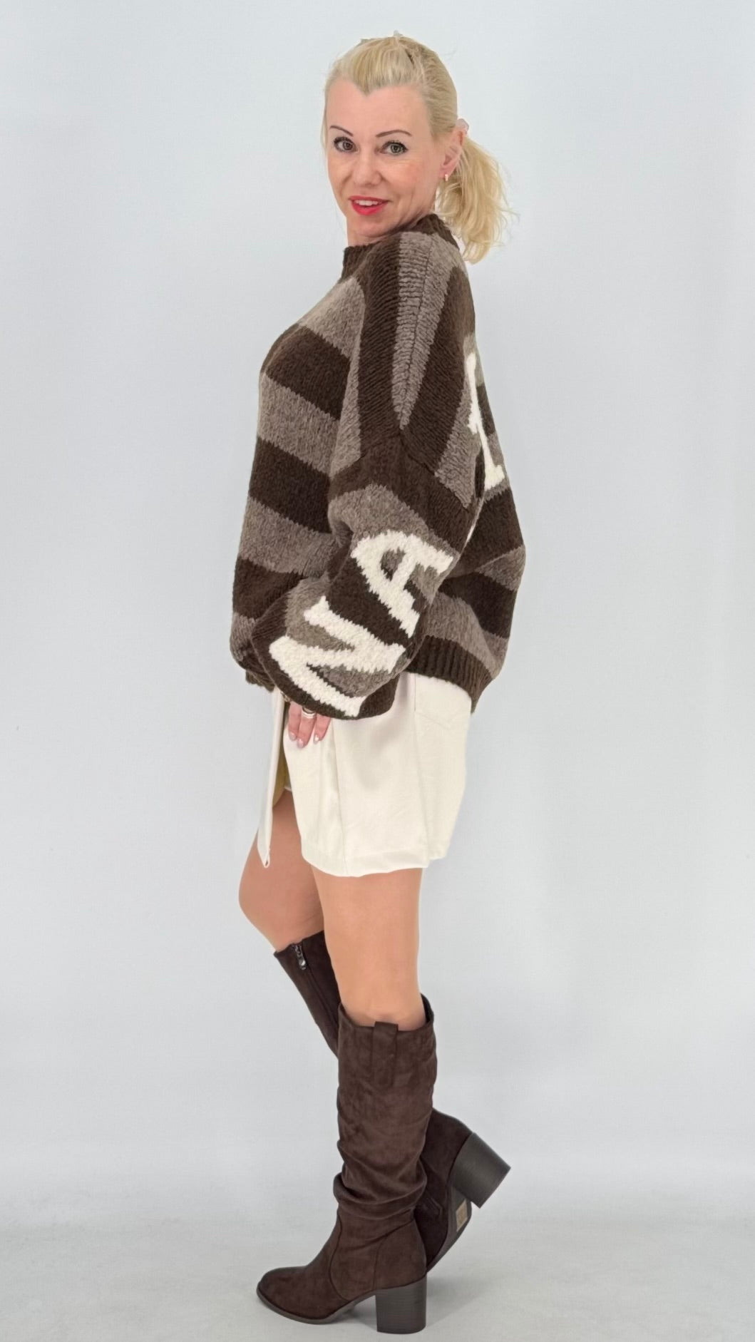 Mini-Hosenrock, Shorts, creme