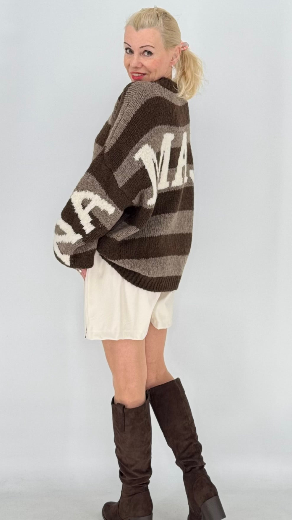 Mini-Hosenrock, Shorts, creme