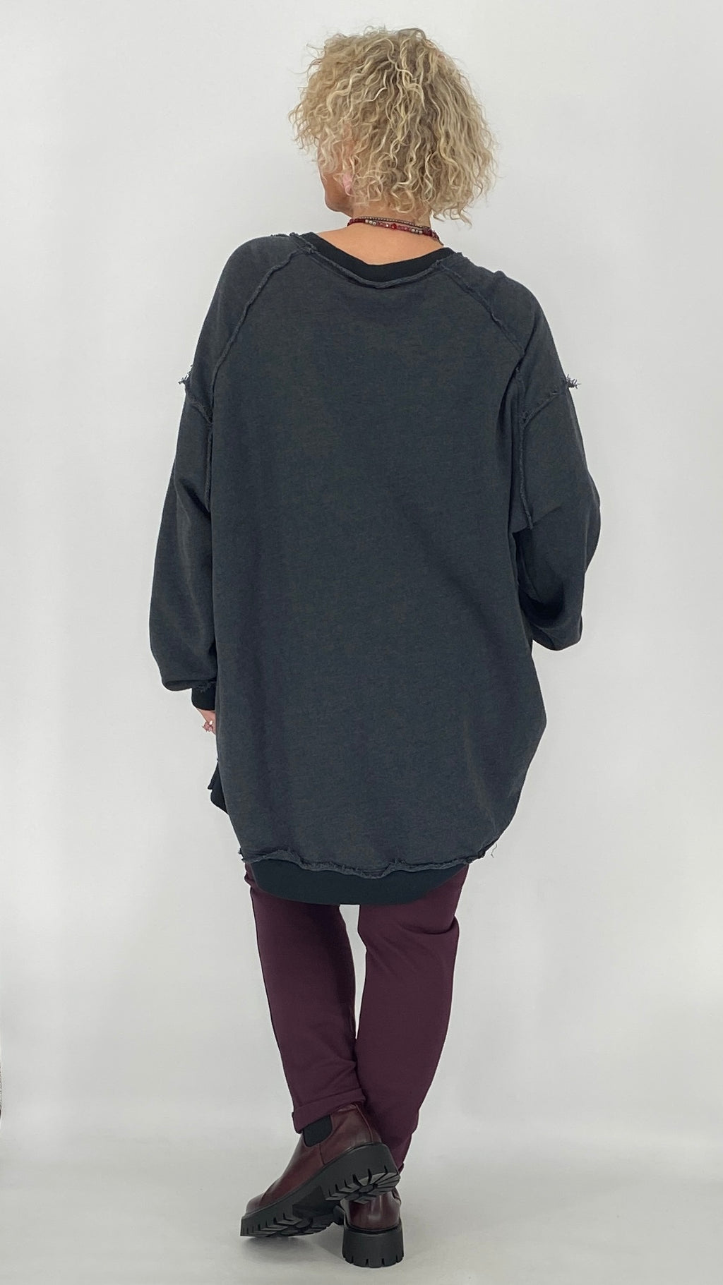 Sweatshirt "Earth"in grau, braun, olive