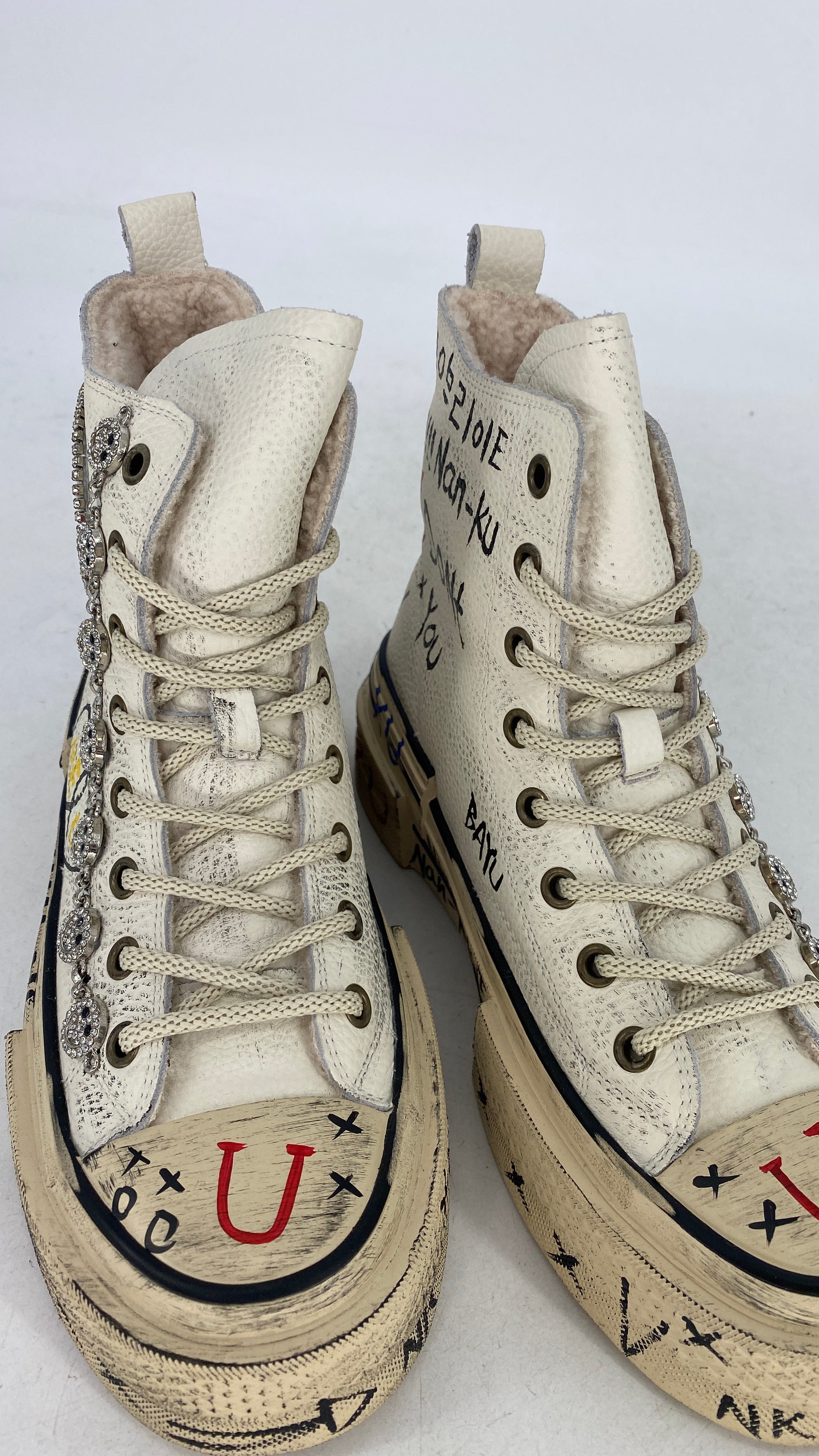 Sneaker NAN-KU DFD-02P-M mit Fell, weiß