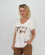 T-Shirt ESViViD "Summer of Love", weiß