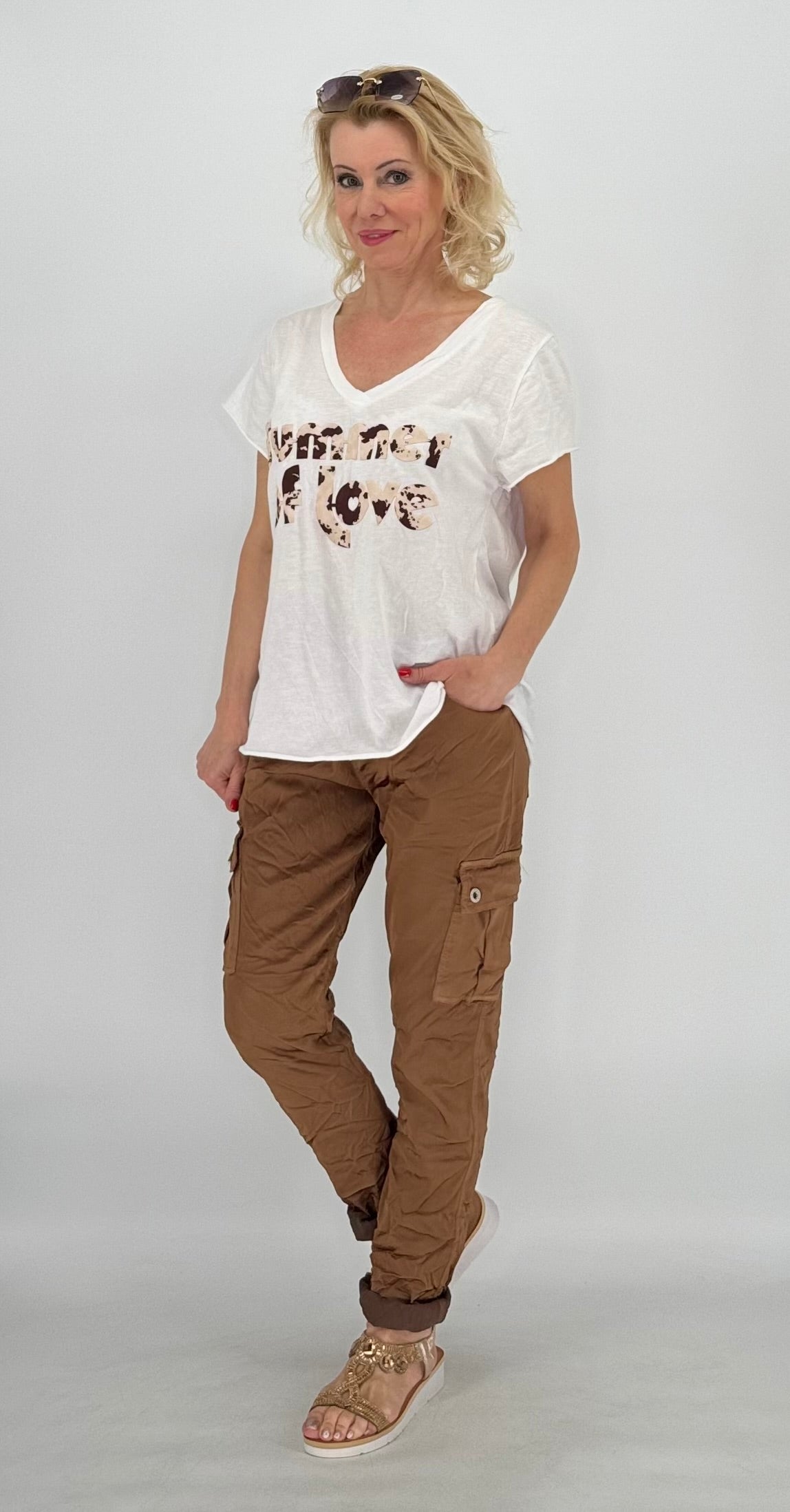 T-Shirt ESViViD "Summer of Love", weiß