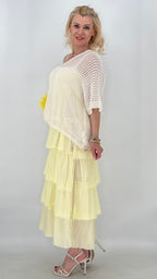 Netz Oberteil in Creme