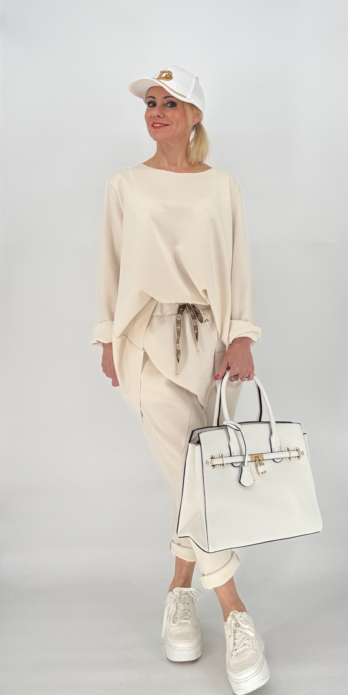 Oversized Shirt  "Stille Luxus" creme
