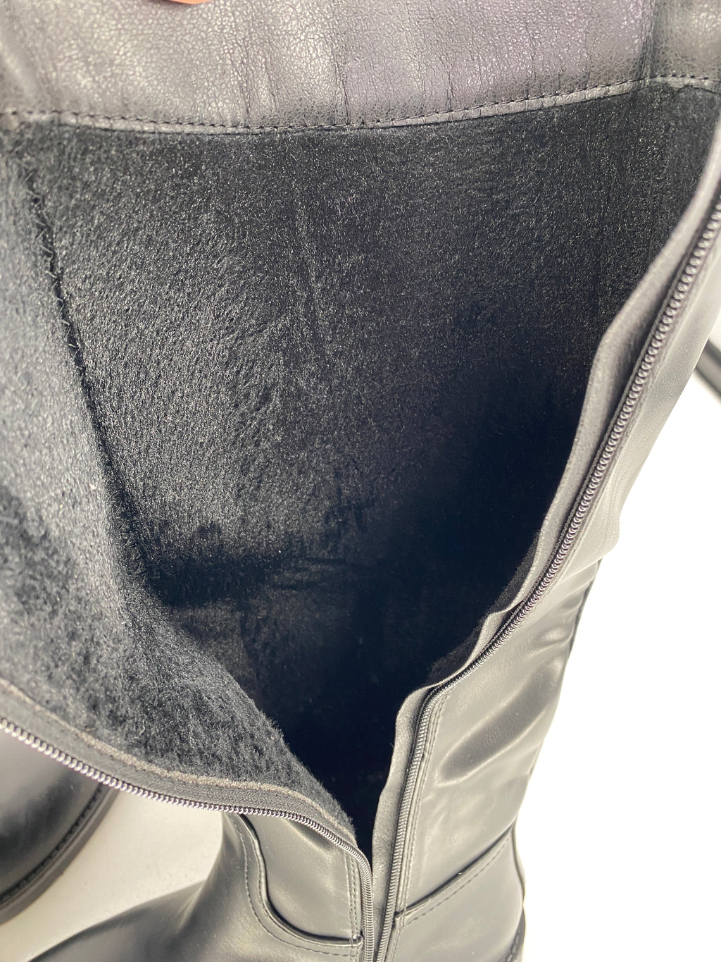 Klassische schwarze Stiefel, schwarz D-99