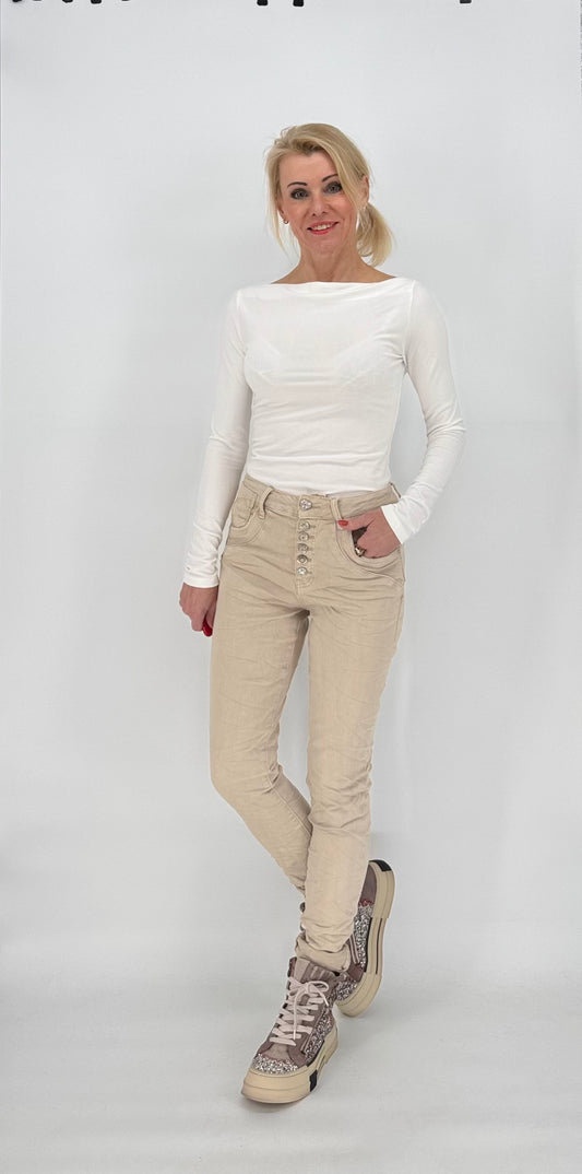 Langarmshirt weiß