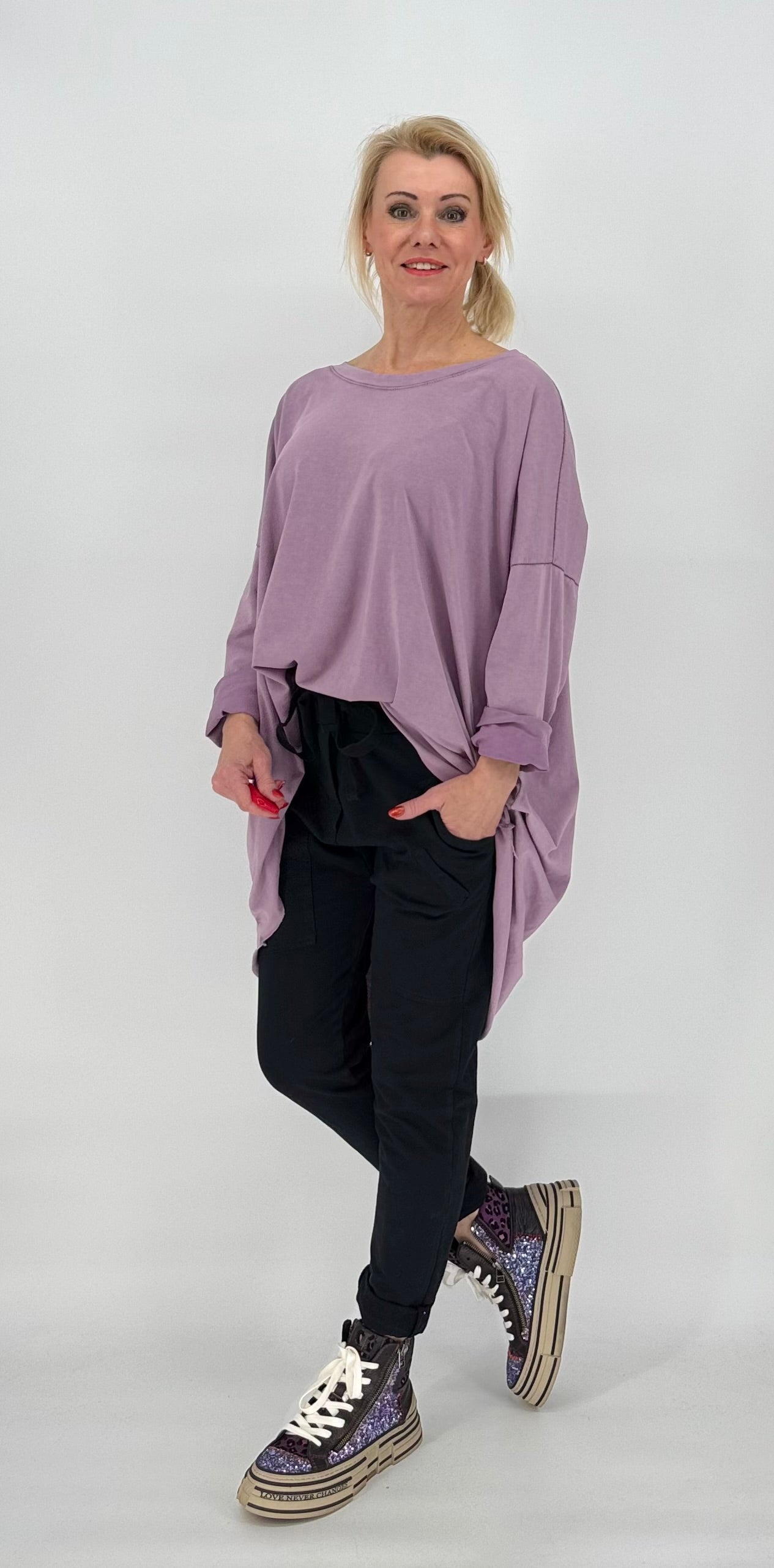 Oversized Shirt in lila