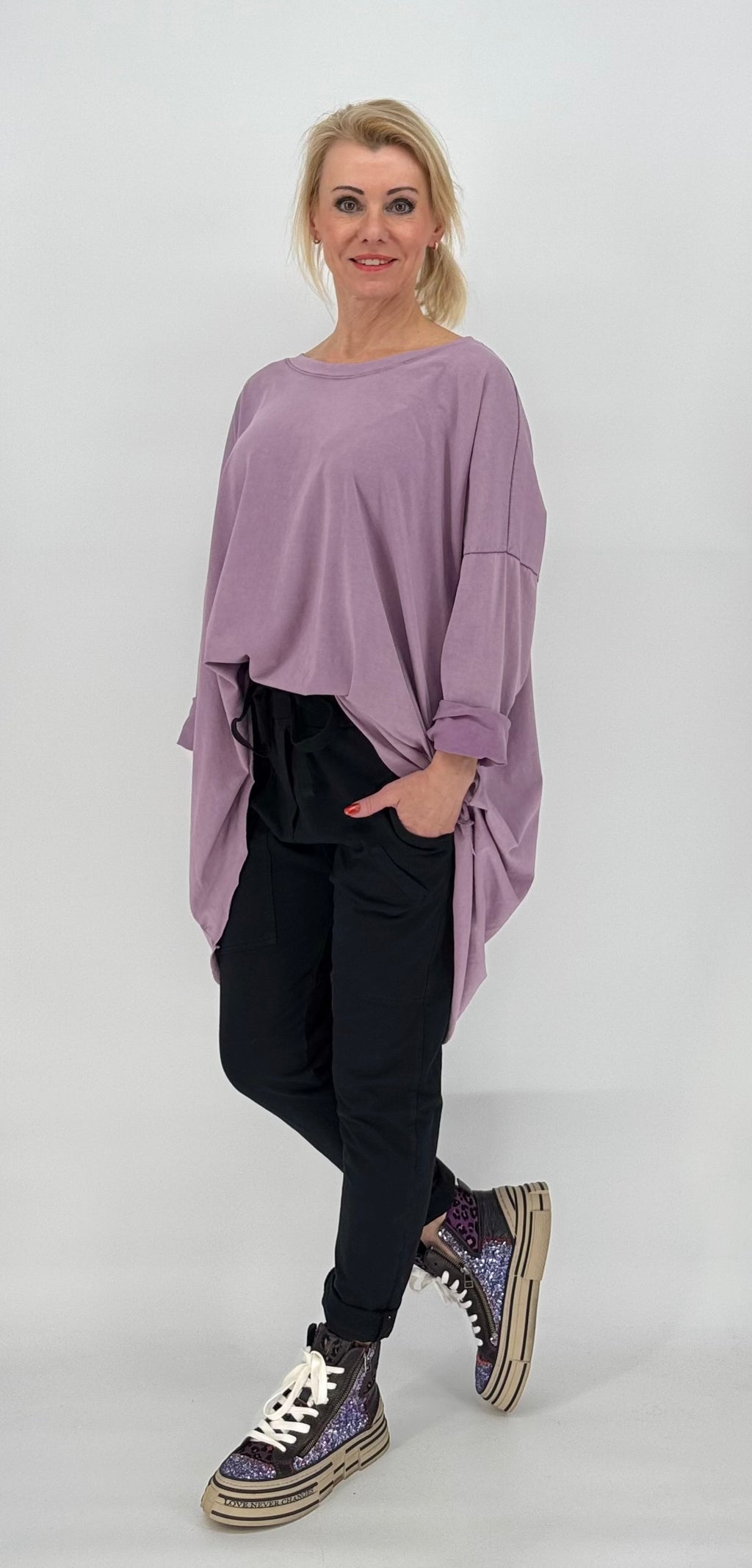 Oversized Shirt in lila