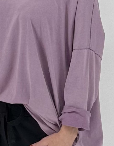 Oversized Shirt in lila