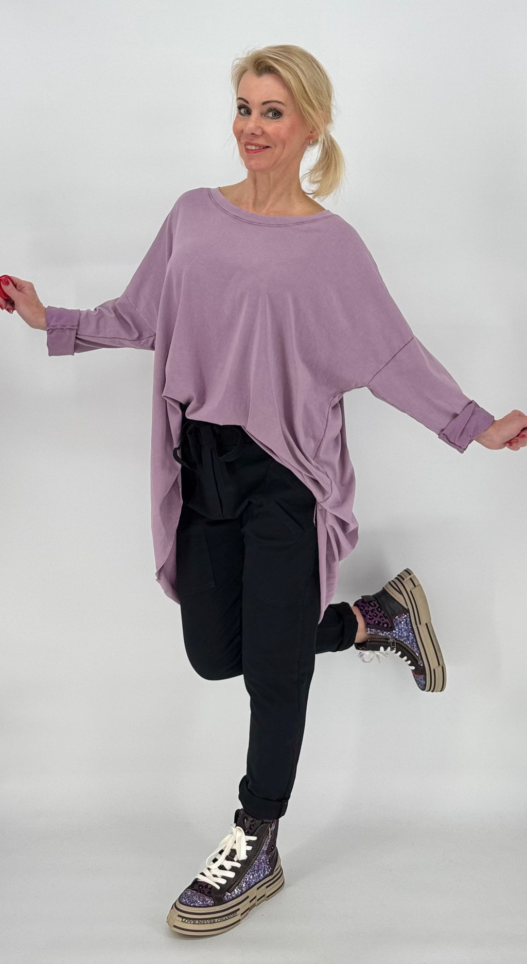 Oversized Shirt in lila