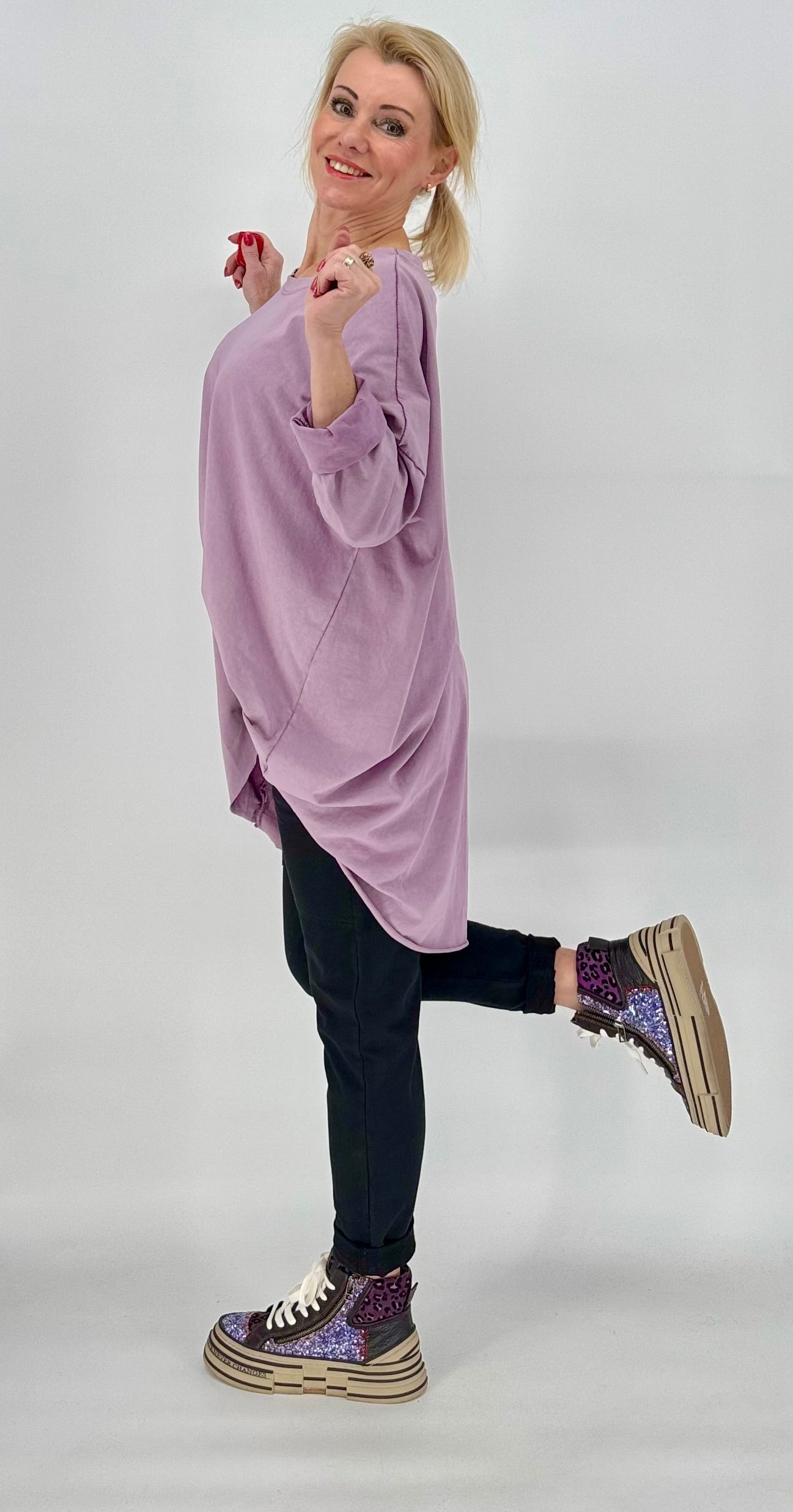 Oversized Shirt in lila