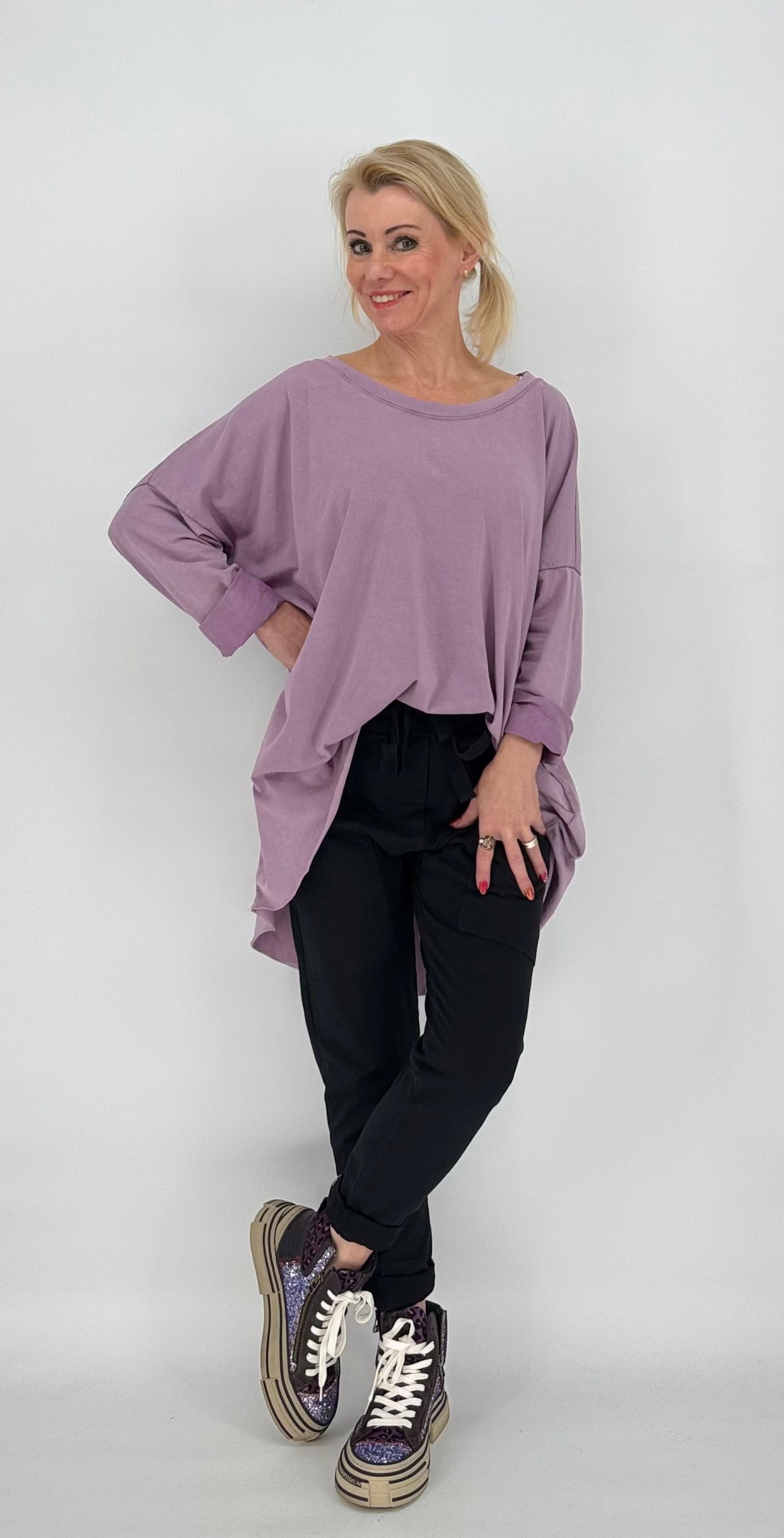 Oversized Shirt in lila