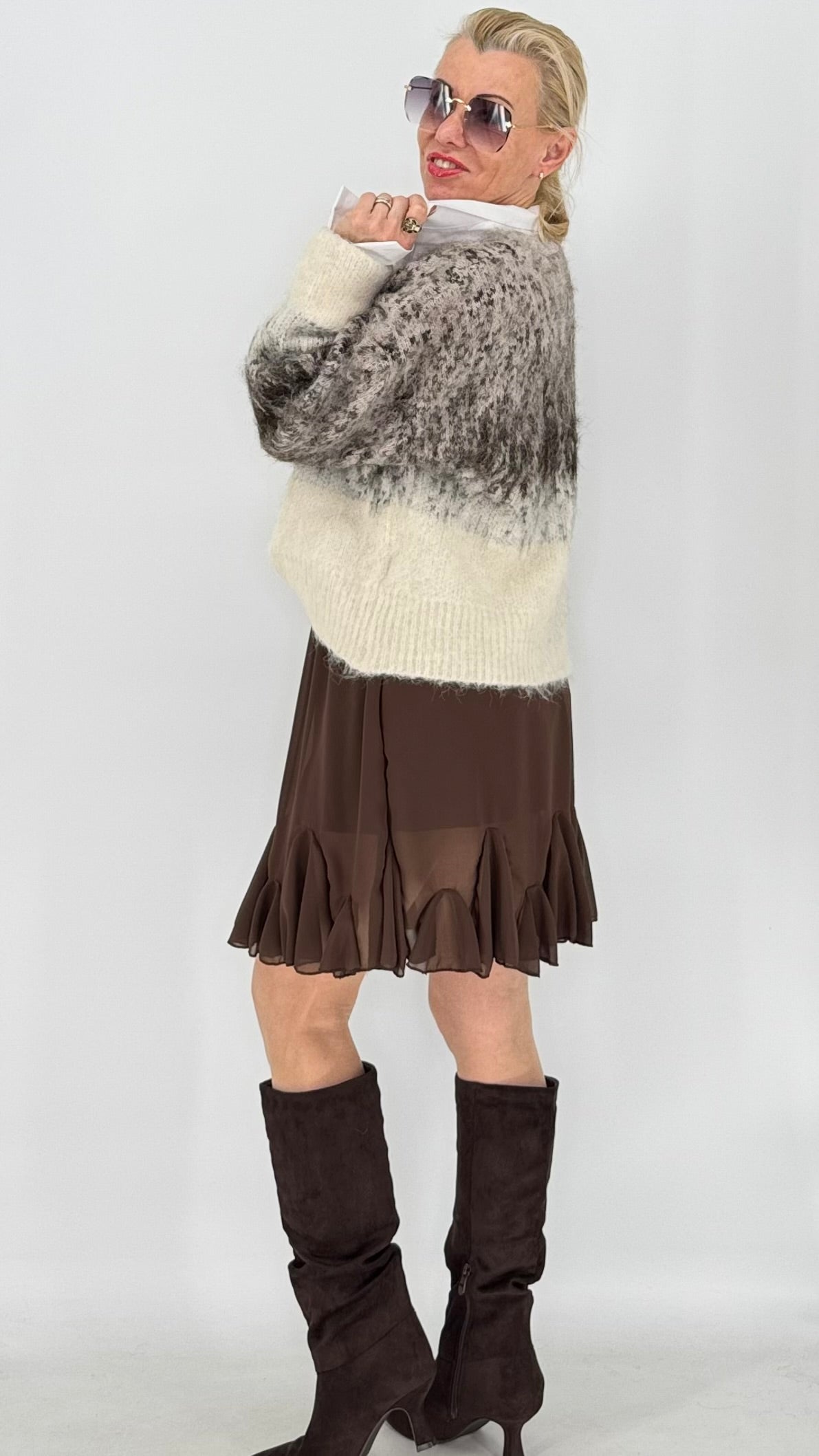 Strickjacke „Nordic Dream“ – Flauschiger Strick mit Muster