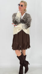 Strickjacke „Nordic Dream“ – Flauschiger Strick mit Muster