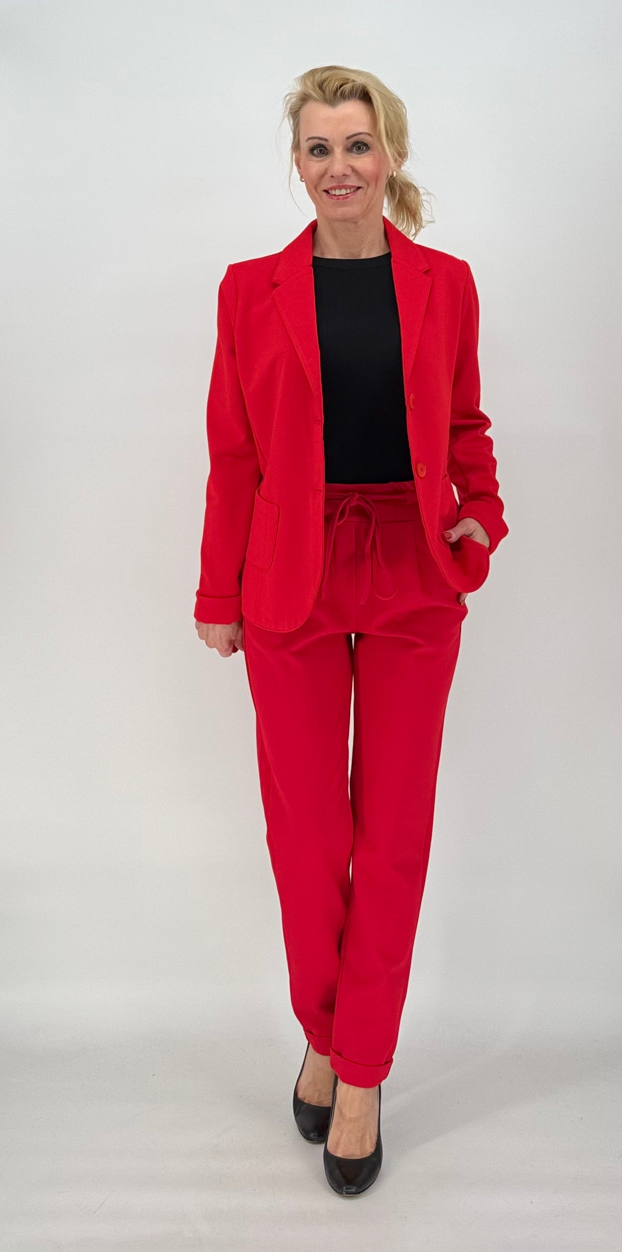 ESViViD Hose rot mit Umschlag