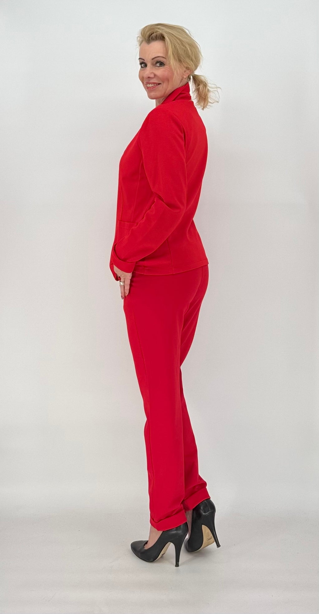 ESViViD Hose rot mit Umschlag