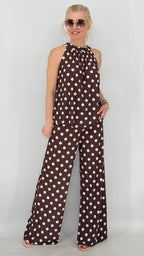 Damen Set : Hose und Neckholder-Top "Pünktchen"