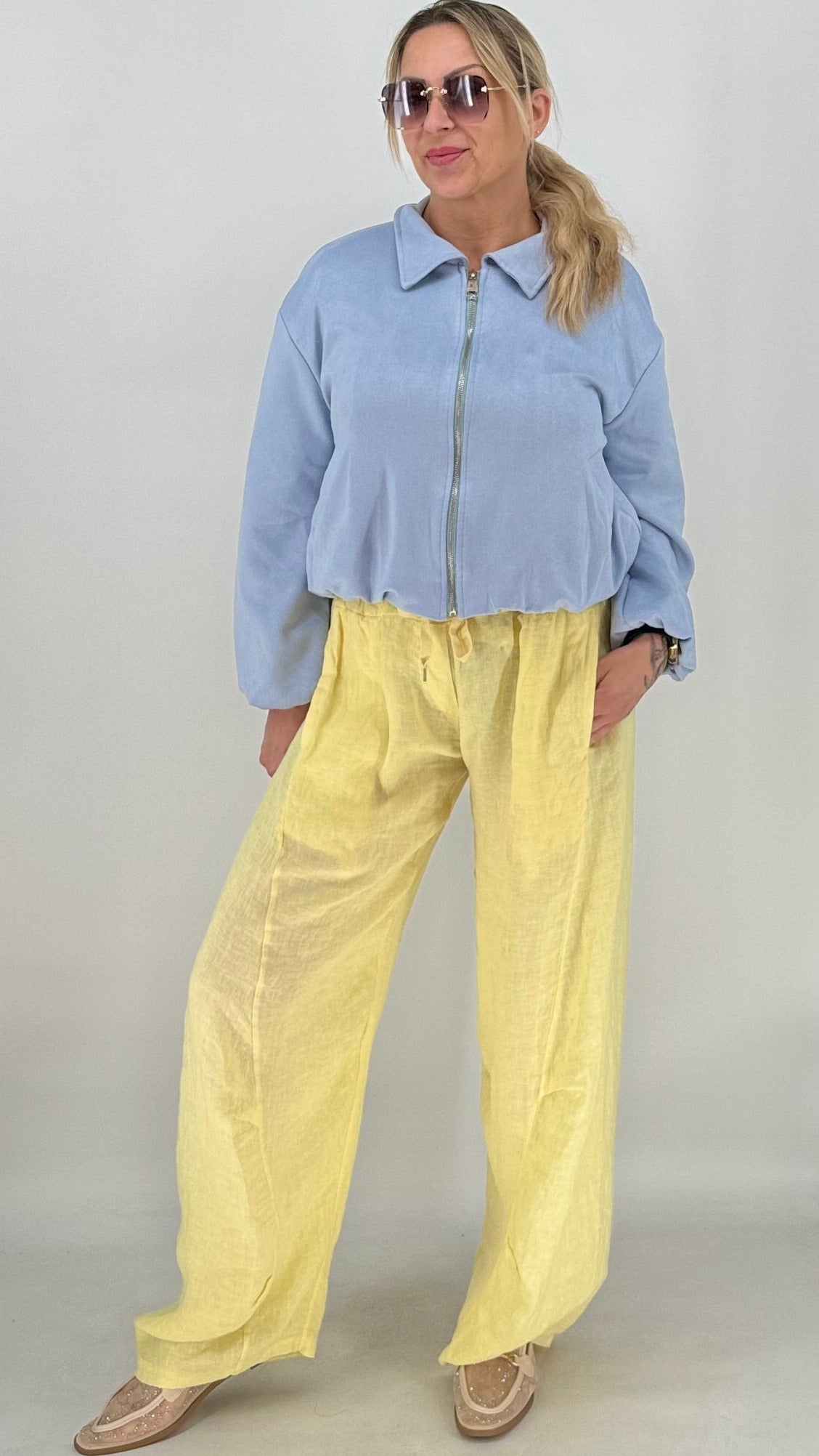 Cozy Blouson/Jacke in zartem Himmelblau