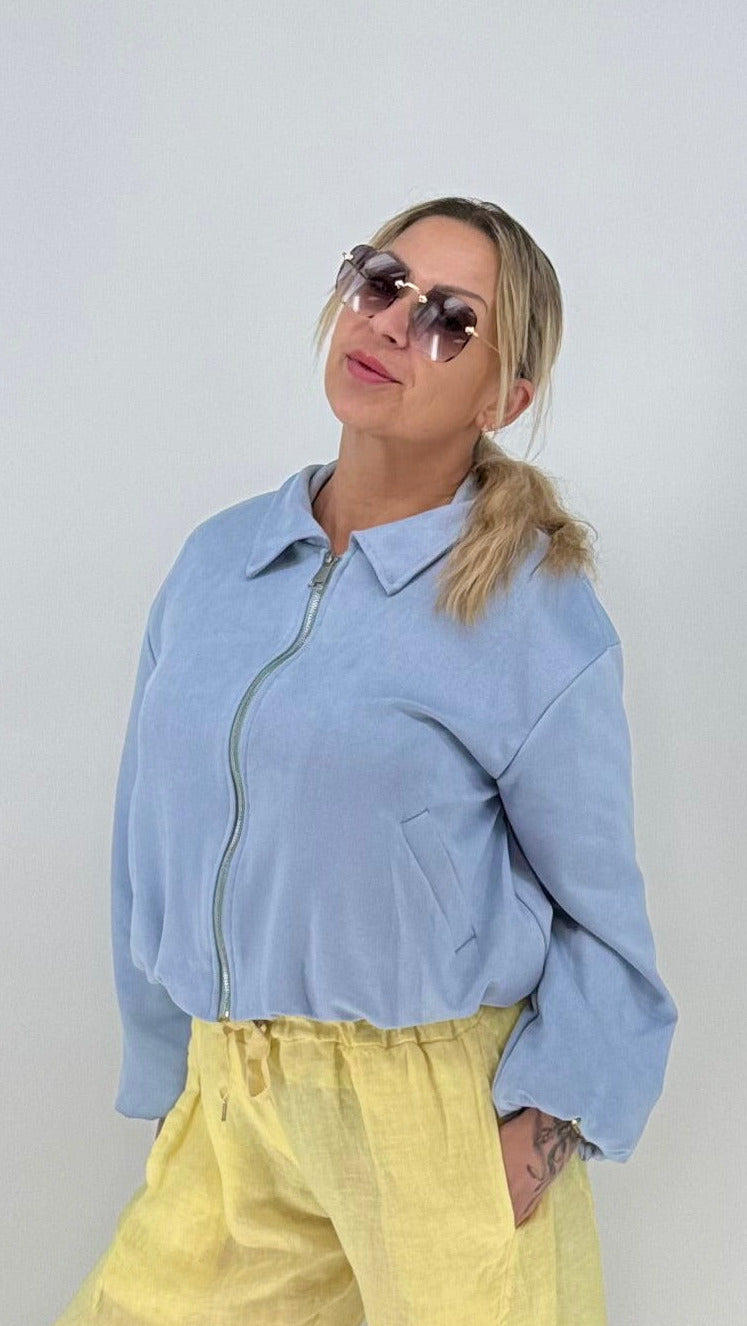 Cozy Blouson/Jacke in zartem Himmelblau
