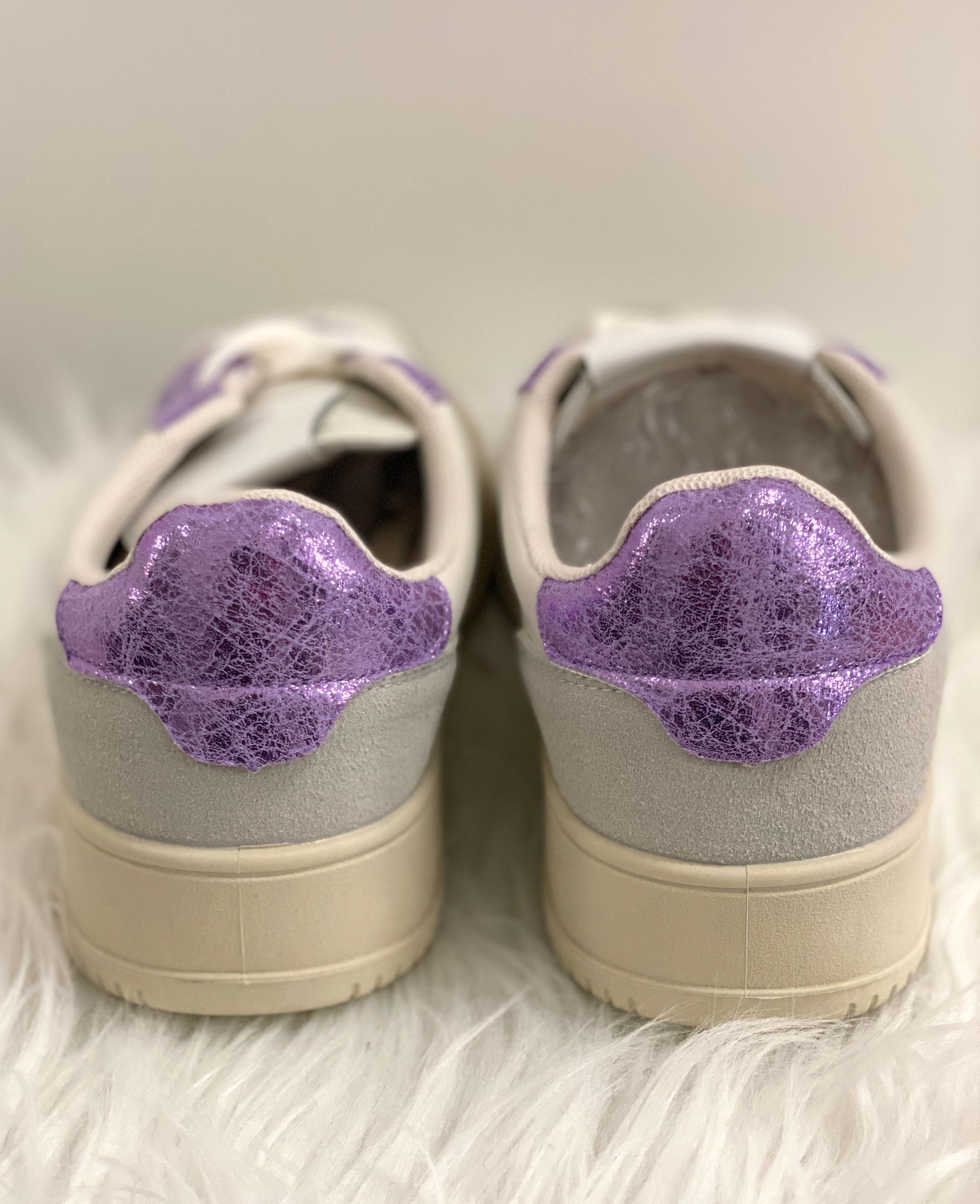 Sneaker -grau -flieder 8-55