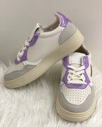 Sneaker -grau -flieder 8-55