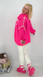 Pullover "NYC", pink,orange