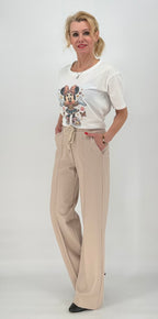 ESViViD Hose mit genähter Bügelfalte in beige