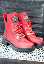 Boots 2go rot Leder 8031-501