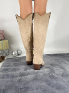 Stiefel, Cowboystiefel, beige, 9697A-1