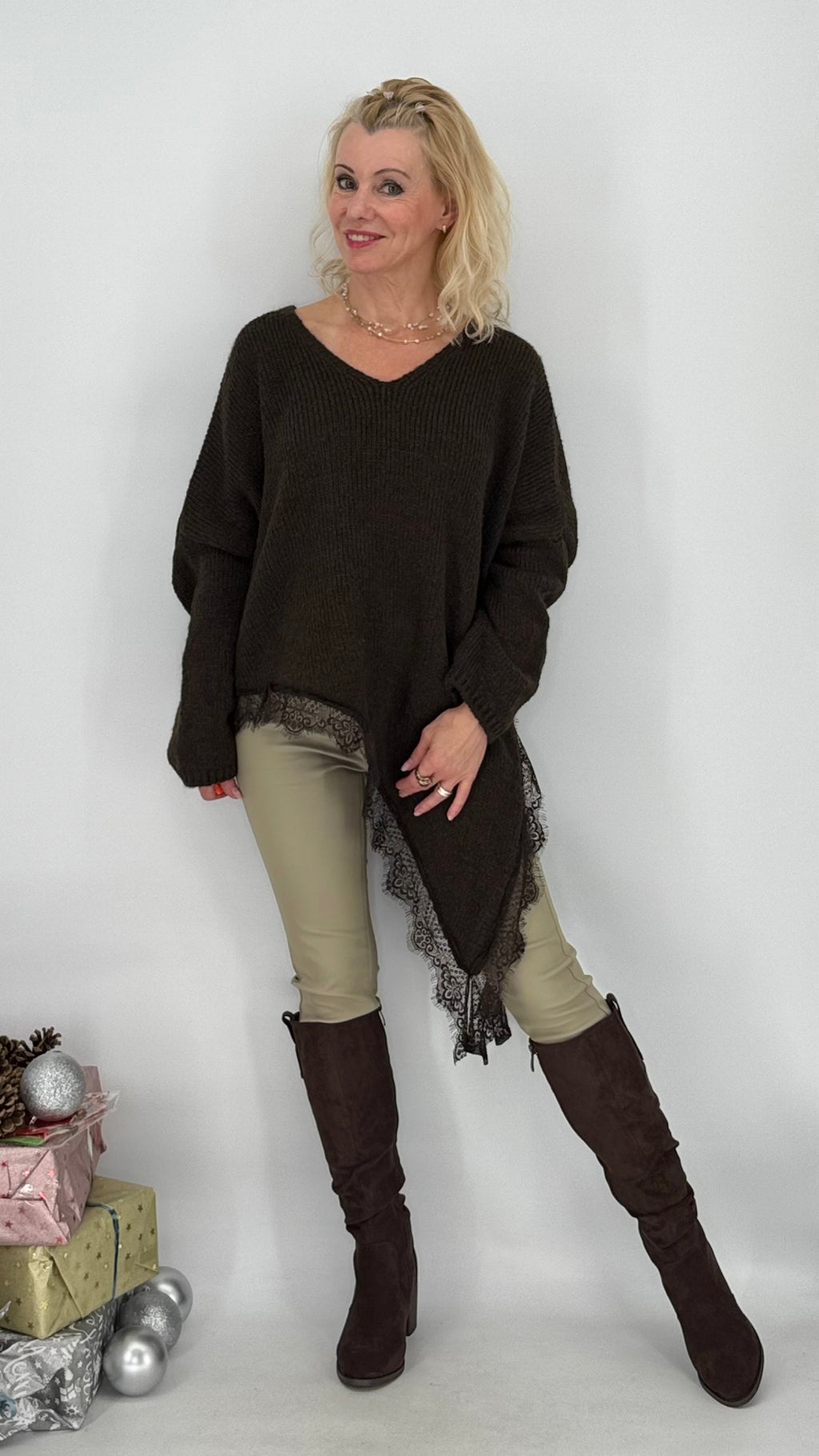 Stiefel Schokoladenbraun, A-920