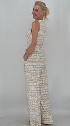 Jumpsuit, beige/creme
