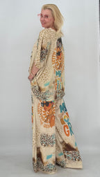 Boho "Kerry" Zweiteiler Beige
