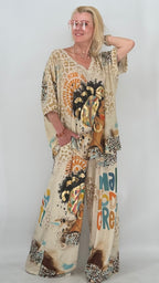 Boho "Kerry" Zweiteiler Beige
