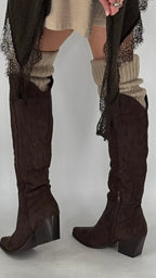 Stiefel, Cowboystiefel, schokoladenbraun, 9697A-1