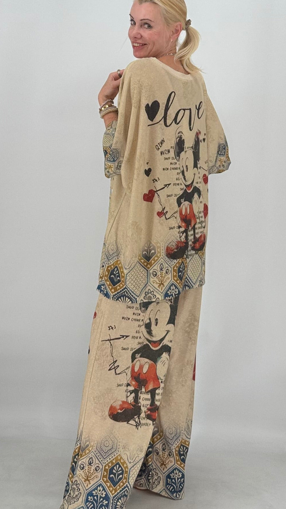 Boho "Mickey" Zweiteiler Beige