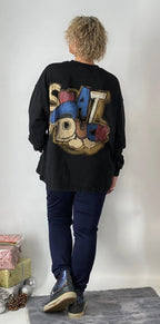 Sweatshirt "Dassy", in weiß, schwarz, pink - By Elena FashionBy Elena Fashion