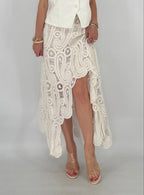 Häkelrock 100% Baumwolle, weiß