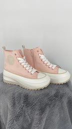 Sneaker mit Plateausohle, in zartem Rosa, 680 - By Elena FashionBy Elena Fashion