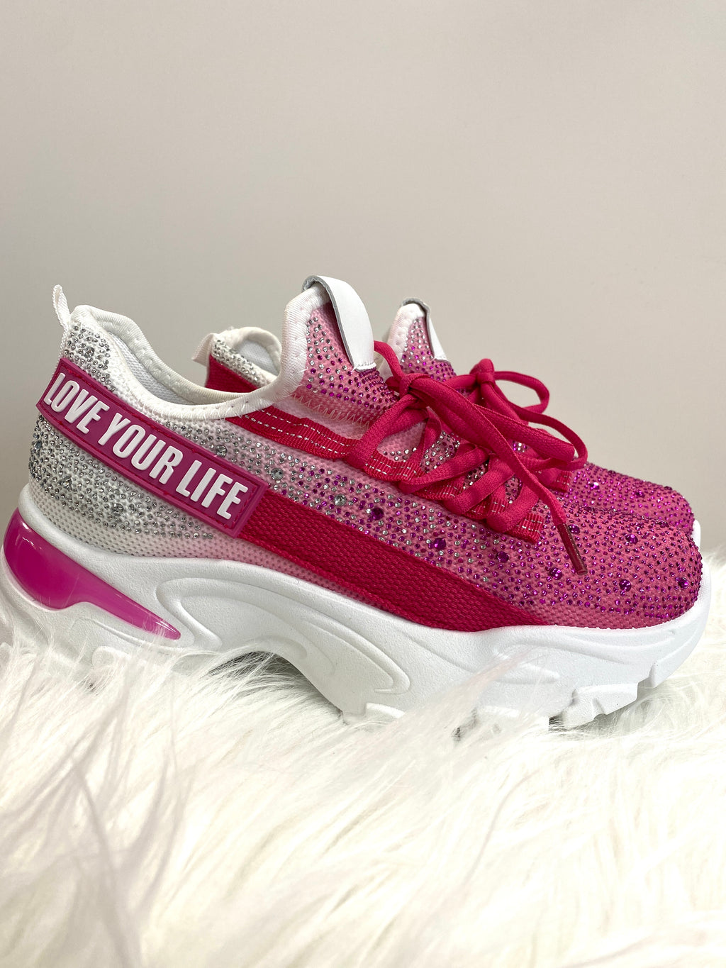 Sneaker Offwhite 8-90, pink, weiß, schwarz, flieder