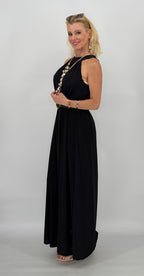 Langes Kleid , schwarz