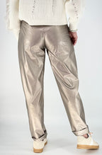 Hose Xuele NÜ beige lederimitat