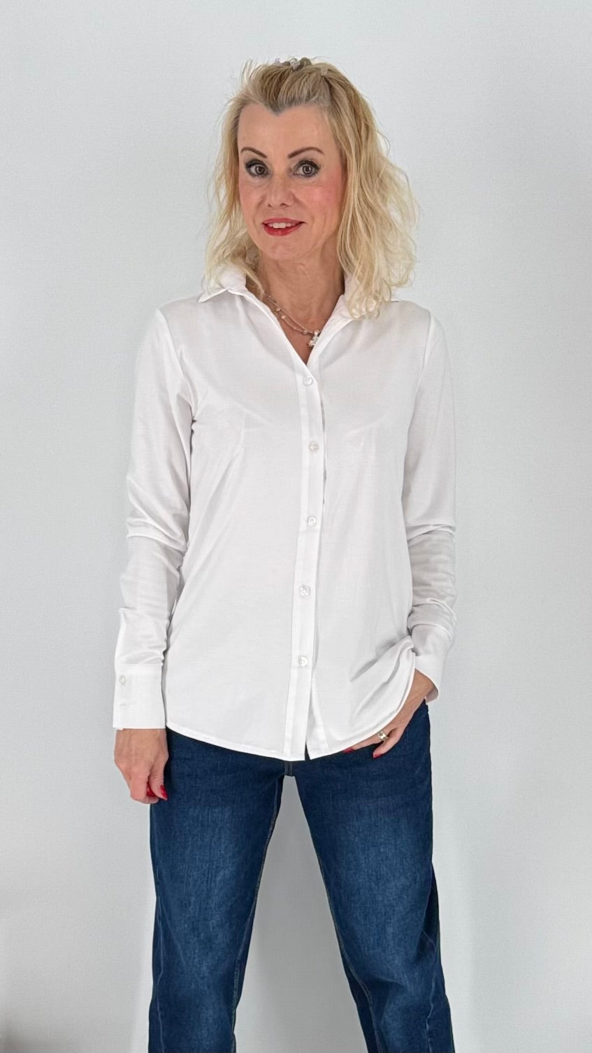 Bluse ESViViD Jersey weiß