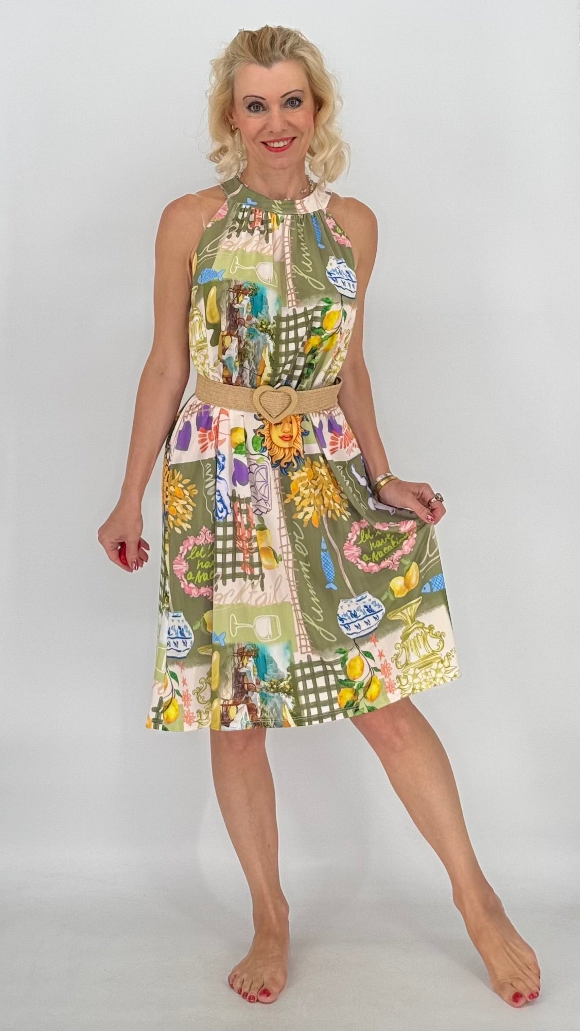 Kleid "Sun" olive