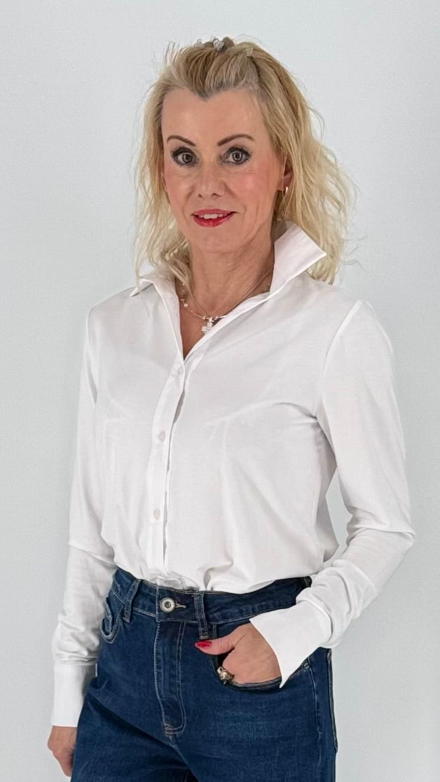 Bluse ESViViD Jersey weiß