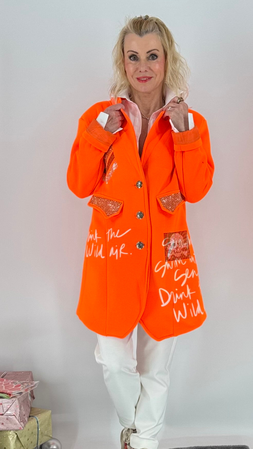 Jacke, "Sunshine-NEON", pink, grün, orange