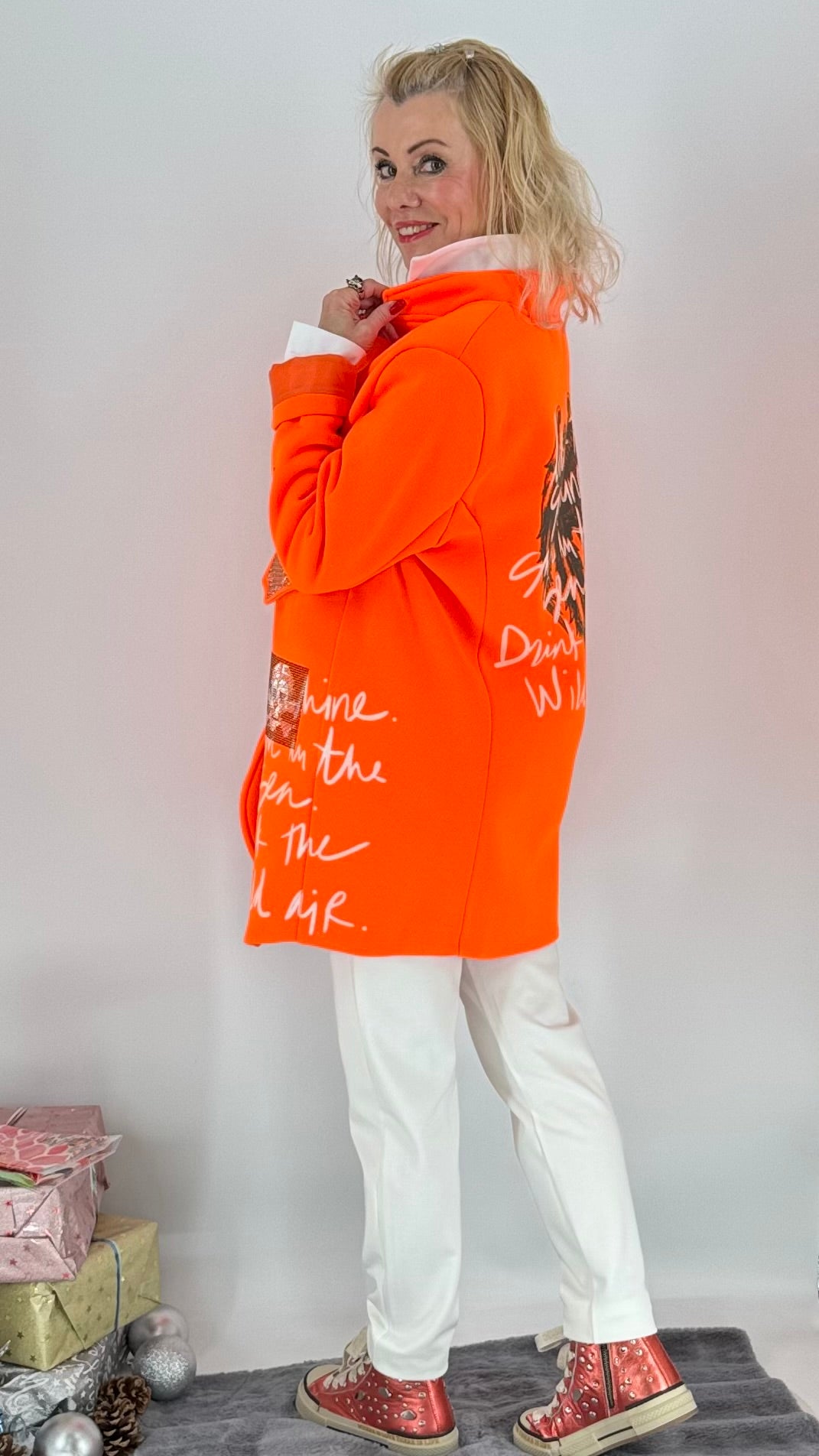 Jacke, "Sunshine-NEON", pink, grün, orange