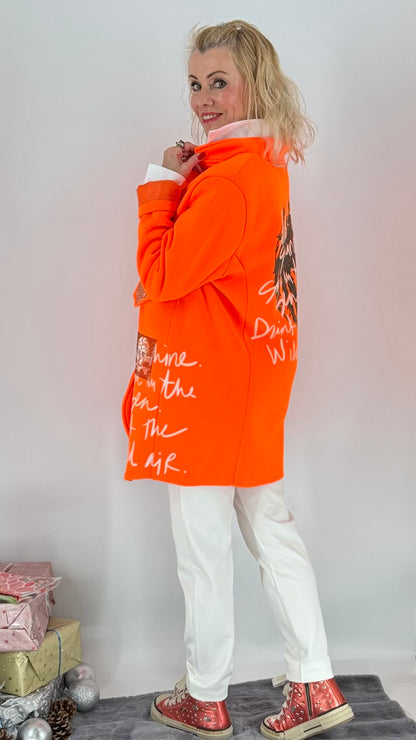 Jacke, "Sunshine-NEON", pink, grün, orange